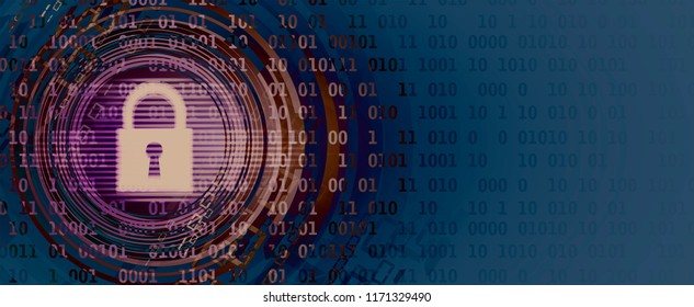 Cybersecurity and information or network protection. Future cyber technology web services for business and internet project