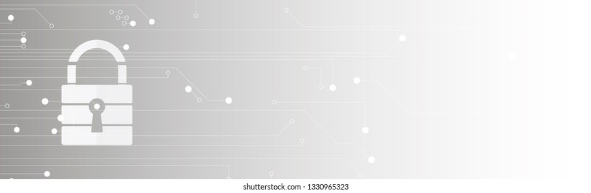 Cybersecurity and information or network protection. Future cyber technology web services for business and internet project