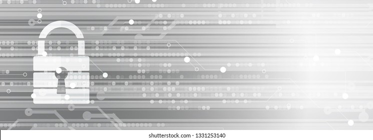 Cybersecurity and information or network protection. Future cyber technology web services for business and internet project