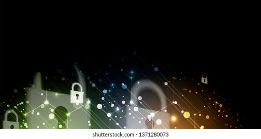 Seguridad cibernética y protección de la información o de la red. Futuros servicios web de cibertecnología para empresas y proyectos de internet