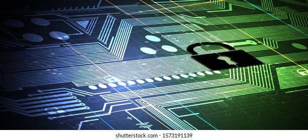 Cybersecurity and information or network protection. Future cyber technology web services for business and internet project