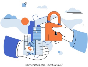 Cybersecurity and information or network protection. Future cyber technology web services for business and internet project. Safe your data, secure access. Digital crime by an anonymous hacker