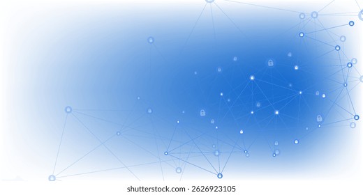 Cybersecurity and information or network protection. Future cyber technology web services for business and internet project