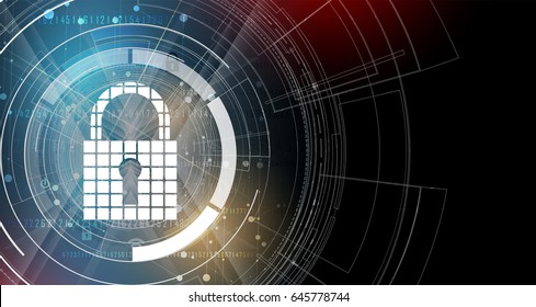 Cybersecurity and information or network protection. Future cyber technology web services for business and internet project