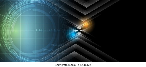 Cybersecurity and information or network protection. Future cyber technology web services for business and internet project