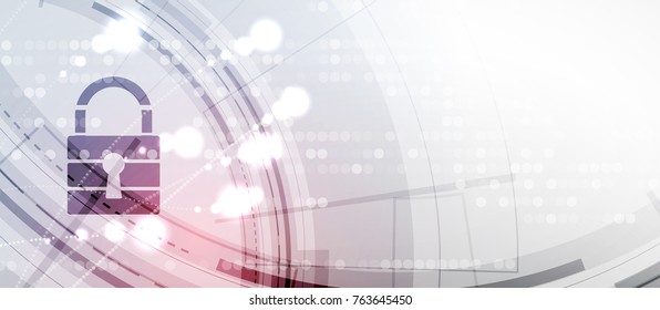 Cybersecurity and information or network protection. Future technology web services for business and internet project