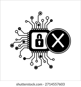 El icono del candado de seguridad cibernética simboliza la protección de datos digitales, la seguridad de la red, la tecnología de cifrado, la protección de información confidencial y la prevención de amenazas cibernéticas.