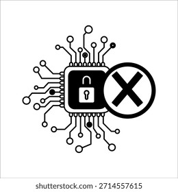 El icono del candado de seguridad cibernética simboliza la protección de datos digitales, la seguridad de la red, la tecnología de cifrado, la protección de información confidencial y la prevención de amenazas cibernéticas.