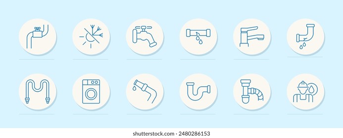 Cybersecurity set icon. Shield, key, lock, network, and computer symbols. Data protection, internet security, encryption concept.