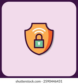 Cybersecurity Shield Icon Set: Digital Protection and Data Security