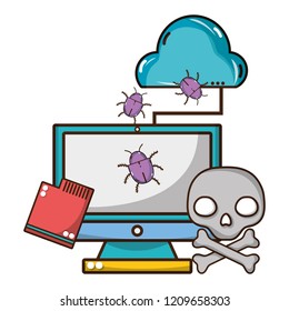 cybersecurity threat cartoon