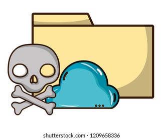 cybersecurity threat cartoon