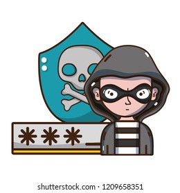 cybersecurity threat cartoon