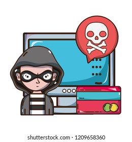 cybersecurity threat cartoon
