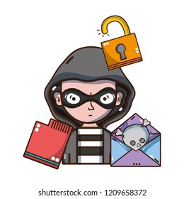 cybersecurity threat cartoon