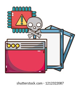 cybersecurity threat cartoon