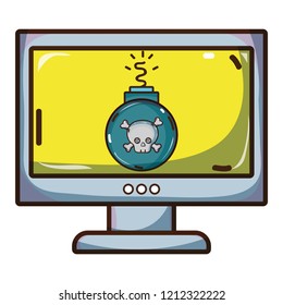 cybersecurity threat cartoon