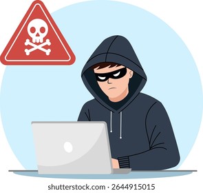 Vigilância de hackers contra ameaças à segurança cibernética e segurança on-line