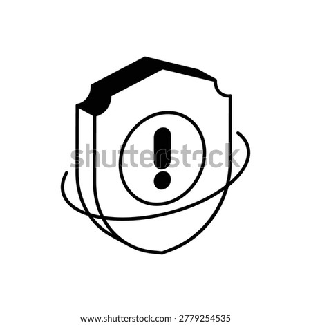 Cybersecurity Threat Icon vector stock Illustration