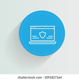 Cybersecurity threats icon vector design
