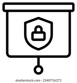 Icono de entrenamiento de ciberseguridad, para uiux web, aplicación, infografía, etc