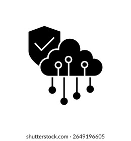 Cybersecurity vector icon. Firewall illustration sign. Web protection symbol. Cyber security web icon.