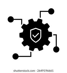 Cybersecurity vector icon. Firewall illustration sign. Web protection symbol. Cyber security web icon.