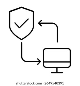 Cybersecurity vector icon. Firewall illustration sign. Web protection symbol. Cyber security web icon.