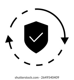 Cybersecurity vector icon. Firewall illustration sign. Web protection symbol. Cyber security web icon.