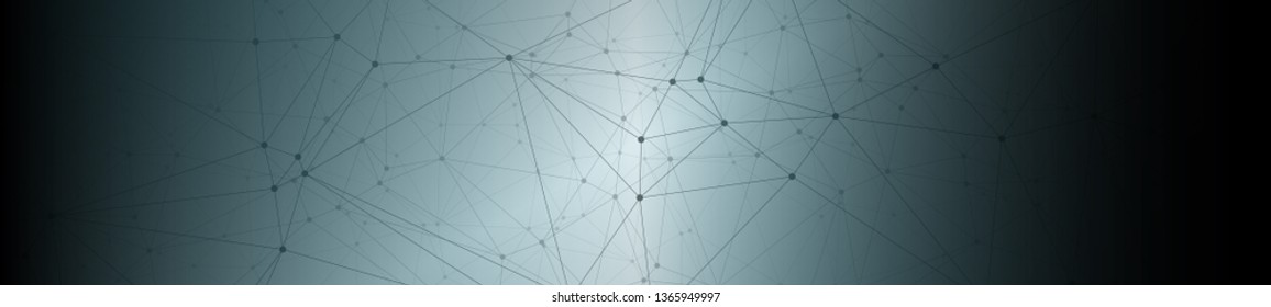 Cyberspace communication vector banner concept black background