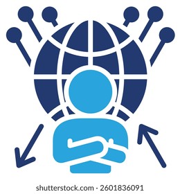 Cyberspace Icon Element For Design
