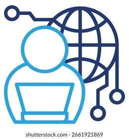 Elemento de icono de ciberespacio para diseño