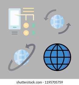 cyberspace icon set. vector set about diagram id and worldwide icons set.