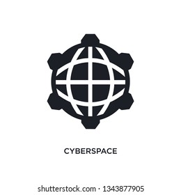 cyberspace isolated icon. simple element illustration from programming concept icons. cyberspace editable logo sign symbol design on white background. can be use for web and mobile