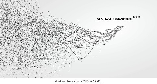Ciberespacio en cambios móviles, gráfico abstracto.