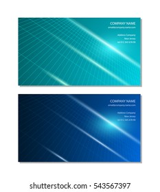 Cyberspace network business card vector