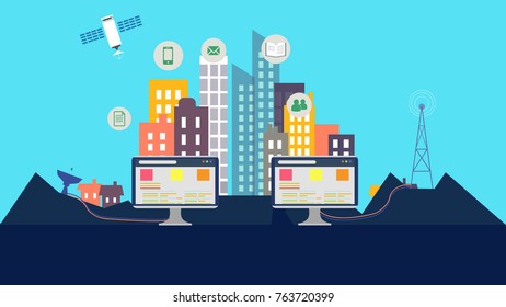 cyberspace: the online world of computer networks and especially the Internet — cyberspace in a sentence.