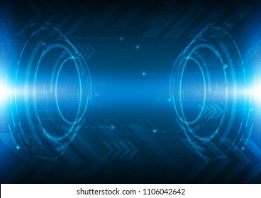 Cyberspace style, Technology abstract, hi-tech and sci-fi concept, Vector illustration background.