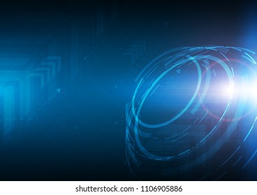 Cyberspace style, Technology abstract, hi-tech and sci-fi concept, Vector illustration background.