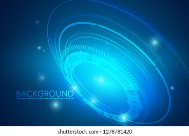 Cyberspace style, Technology abstract, hi-tech and sci-fi concept, Vector illustration background. - Vector