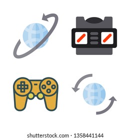 cyberspace vector icon set