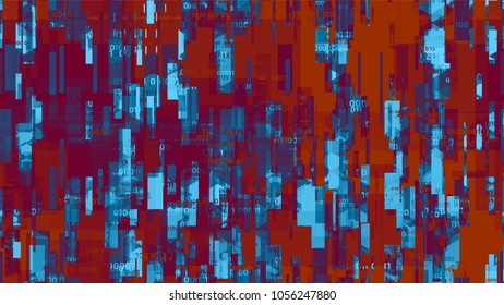 Cyberspace Virtual Communication Background. Artificial Intelligence System Texture. Data Analytic Technology Pattern. Poster, Advertising Design Background.