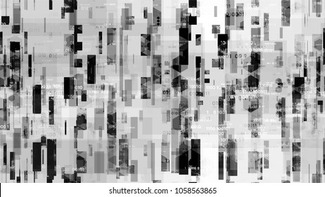 Cyberspace Virtual Communication Background. Artificial Intelligence System Texture. Hacking Software Encryption Pattern. Flyer, Cover Design Background.