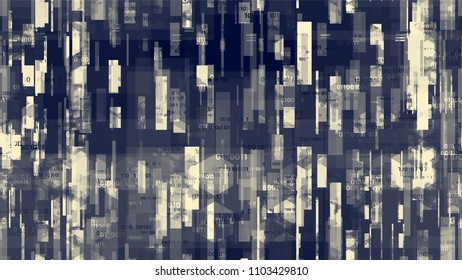 Cyberspace Virtual Communication Background. Artificial Intelligence System Texture. Scientific Futuristic Grunge Pattern. Screen, Cover Design Background.