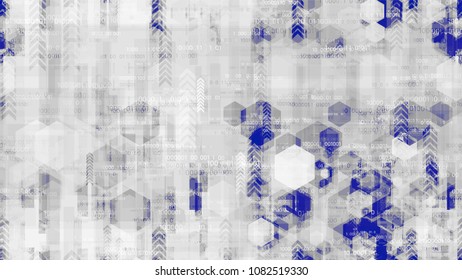 Cyberspace Virtual Communication Background. Hi Tech Global Hacker Network Texture. Abstract  Sci Fi, Scientific Pattern. Poster, Advertising Design Background.