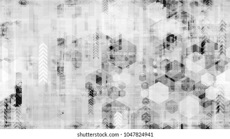 Cyberspace Virtual Communication Background. Innovation Engineering Texture. Data Analytic Technology Pattern. Screen, Cover Design Background.