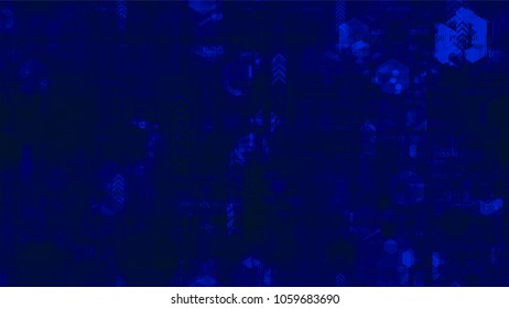 Cyberspace Virtual Communication Background. Innovation Engineering Texture. Hacking Software Encryption Pattern. Business Presentation Design Background.