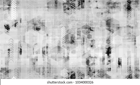 Cyberspace Virtual Communication Background. Telecommunication High Tech Texture. Scientific Futuristic Grunge Pattern. Flyer, Cover Design Background.