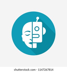 Cyborg concept icon