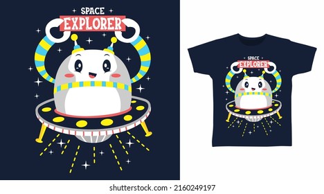 Cyborg explorer cartoon tshirt art designs